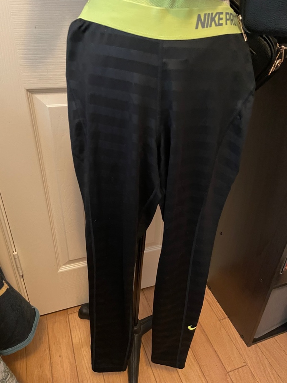 Nike Black Training Joggers with Lime Waistband. Closet clearout no returns.